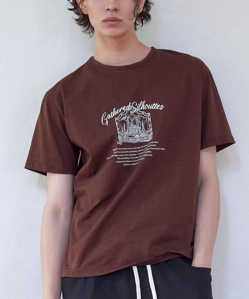 SENTAIR Silhouette Half T-Shirt _Brown