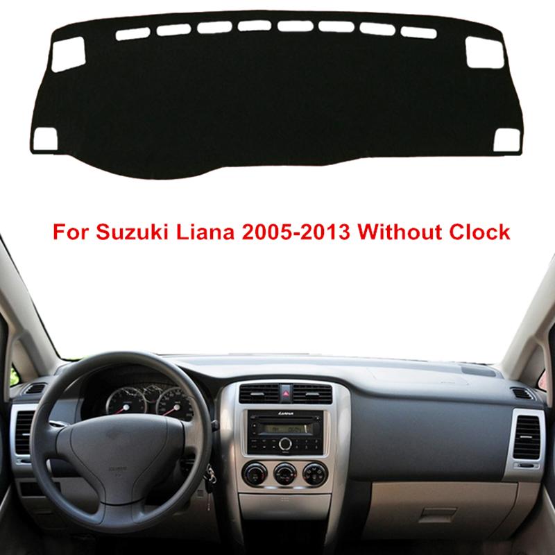 

For Suzuki Liana 2005 2006 2007 2008 2009 2010 2011 2012 2013 Auto Dashboard Cover Mat Pad Dash Sunshield Carpet Rug Accessories Black(Black Edge)