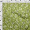 oneOone Cotton Flex Light Green Fabric Geometric & Floral Texture Diy Clothing Quilting Fabric Print Fabric By Yard 40 Inch