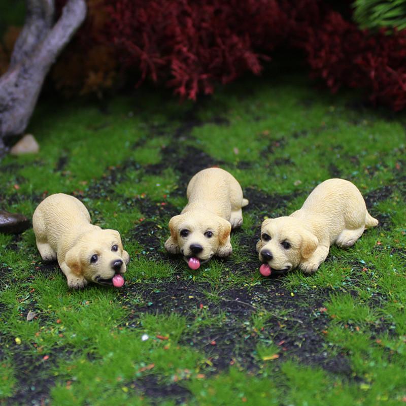 Decor Resin Animal Labrador For Home Office And Micro Accessories Landscape