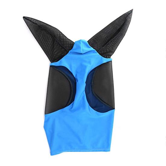 Yousheng Fly Face Cover Breathable Anti-mosquito Lycra Stretchy Comfortable Horse Animal Cover for Outdoor синий