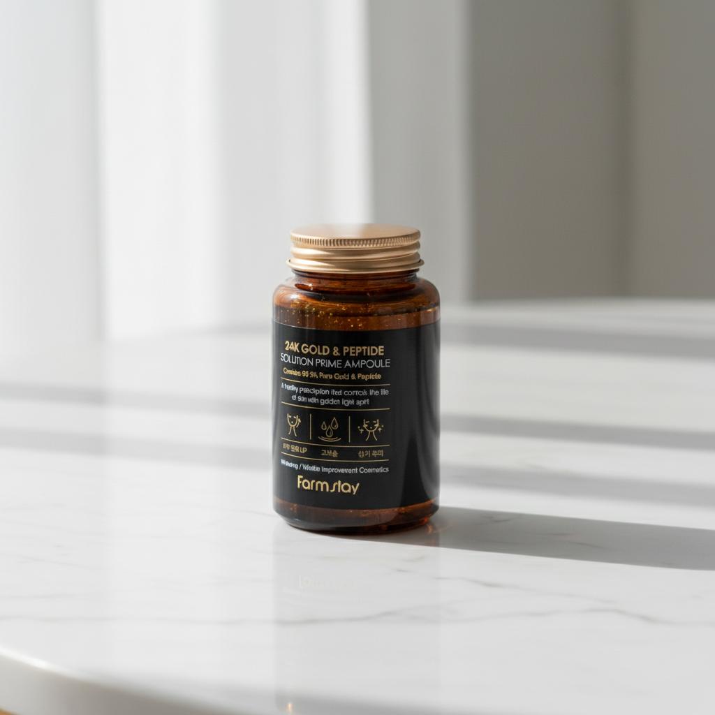 FARM STAY Sérum Ampola Antienvelhecimento com Ouro 24K e Peptídeos 250ml