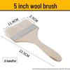 Soft Bristle Wool Brush - Non-Shedding Brush for Paint, Coating, Barbecue & Baking