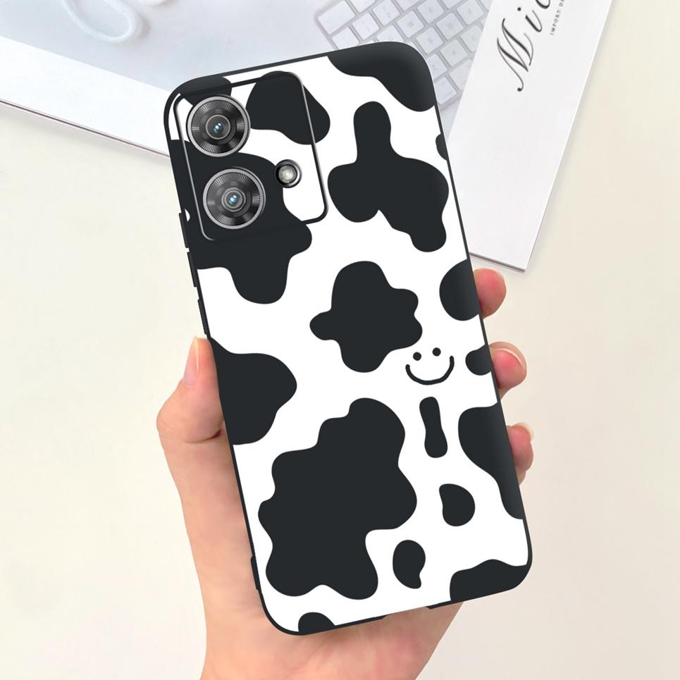 For Motorola Moto Edge 40 Neo / Edge40 / Edge 30 Lite / Edge 20 Lite 20 Pro Phone Case Soft Silicone Black Back Cover Cartoon