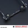 Universal 22mm Low-Profile Motorcycle Separated Handlebar With Adjustable 28mm Risers Aluminum Alloy Cafe Racer Bobber Custom