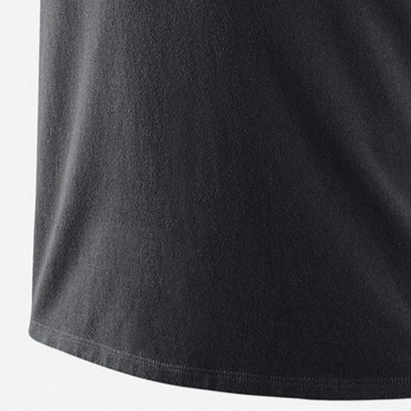 Nike T Shirts Men's Black Crew Neck Moderate Straight Fit DD6729-010