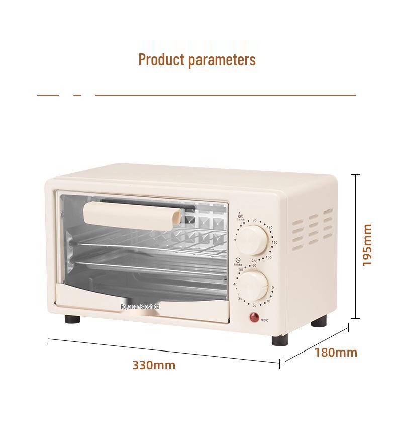Rongshengda 12-Liter Vertical Multi-functional Electric Oven for Home Baking