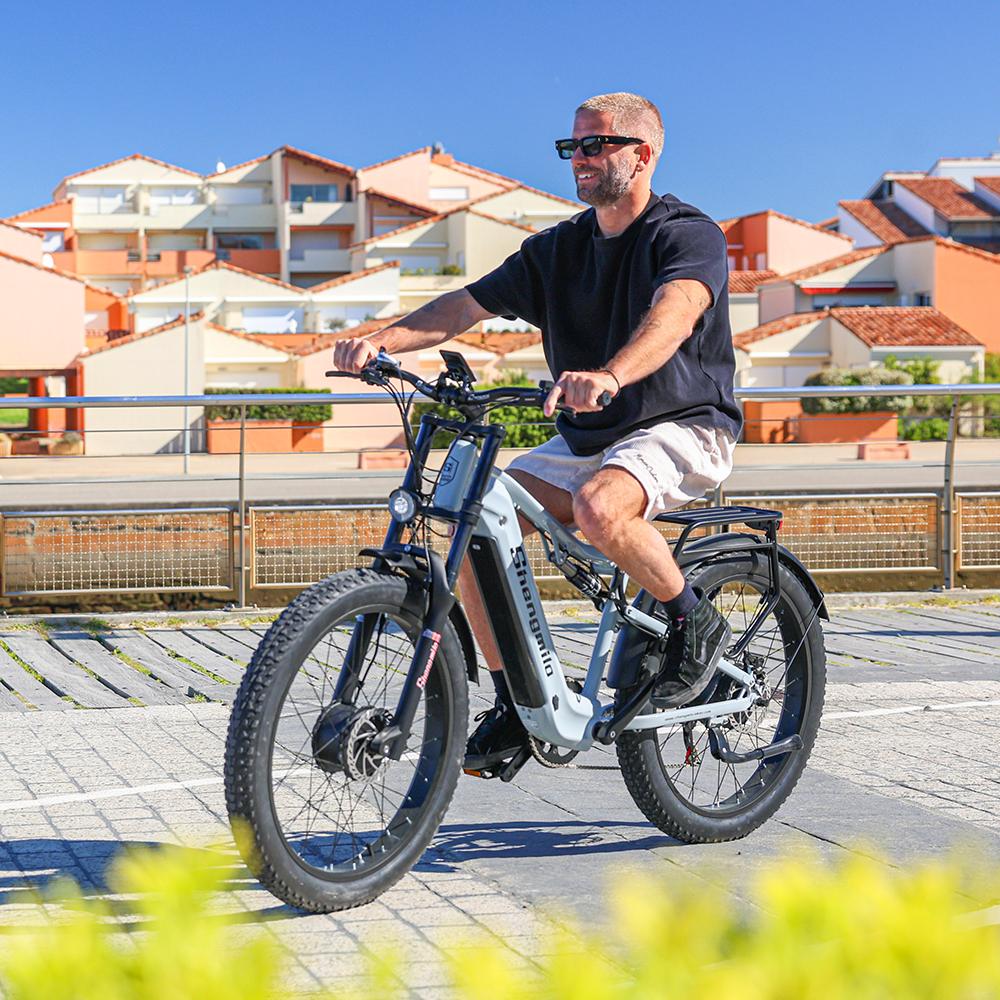 Shengmilo S600 2000W Elektrisches Mountainbike - Ultimatives All-Terrain E-Bike mit Dual-Motor-Power, 48V Samsung Akku & Hydraulikbremsen