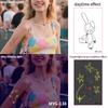 UV Reactive Water Transfer Temporary Tattoos Glow-in-the-Dark for Night Parties Sexy Style for Face Body Application Paper