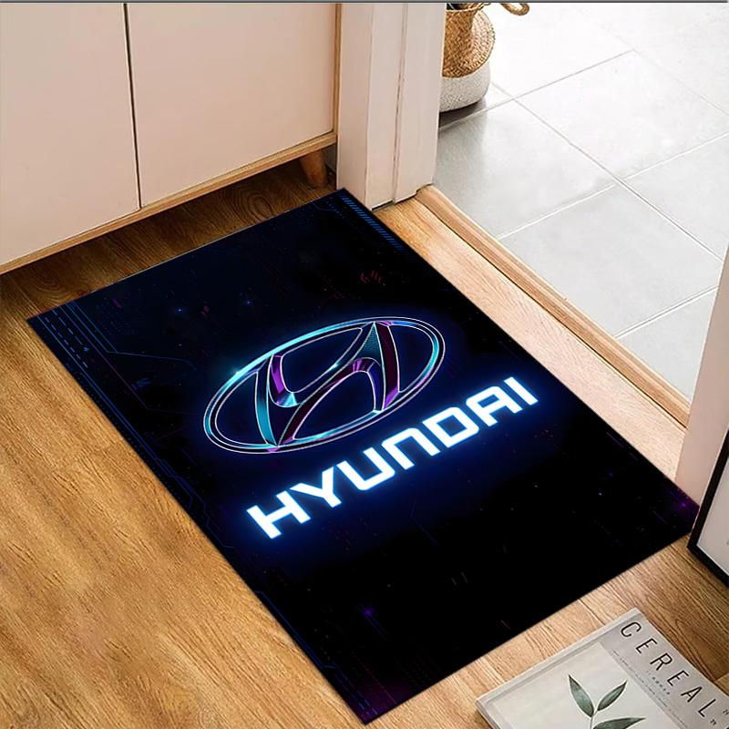 1PC Hyun-dai Motor Carpet Floor mat, Anti-slip mat Chair rug For livingroom,Bedroom, doormat home decor Gift Christmas Gifts