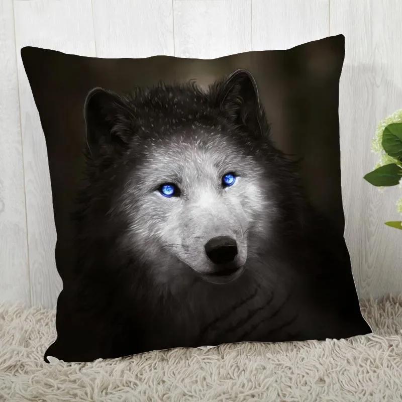 Pillowcase Wolf Pattern Wedding Animal
