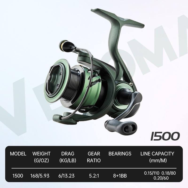 

Alidi Carbon Lure Spinning Reel for Perch & Bass - Lightweight Iks Vanquish Fishing Reel