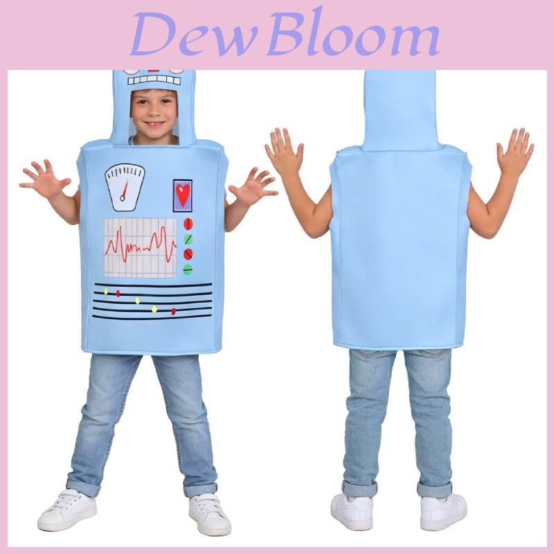Robot Cosplay Costume For Children With Polyester Fabric For Halloween Role Play