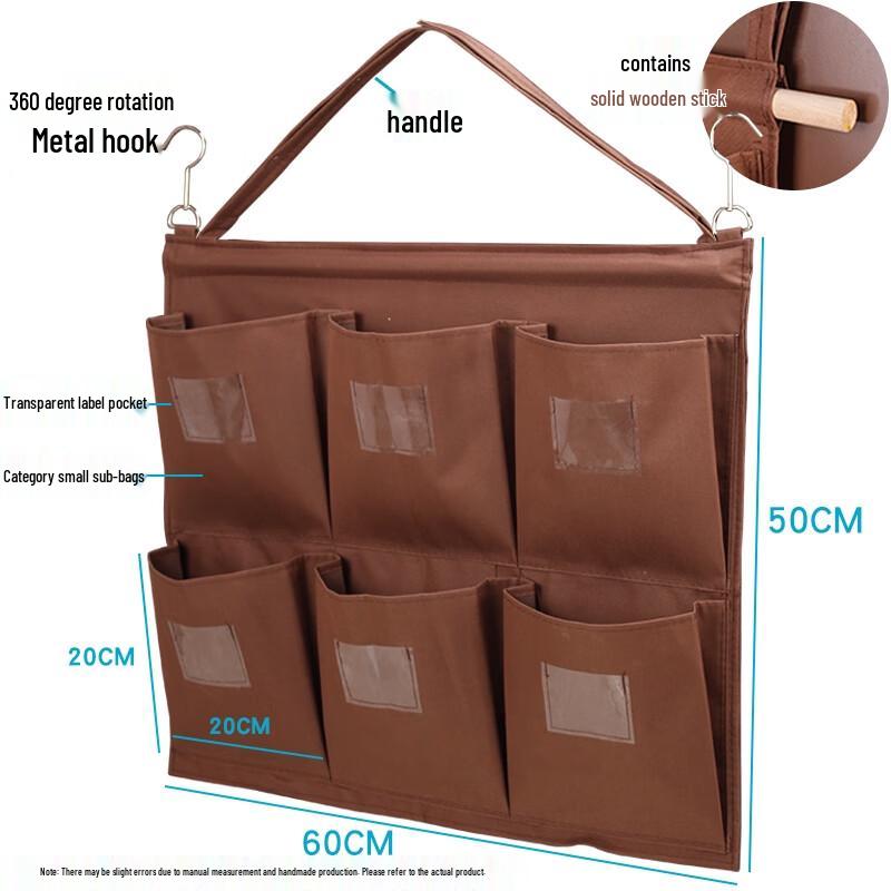 Waterproof 6-Pocket Hanging Organizer Bag