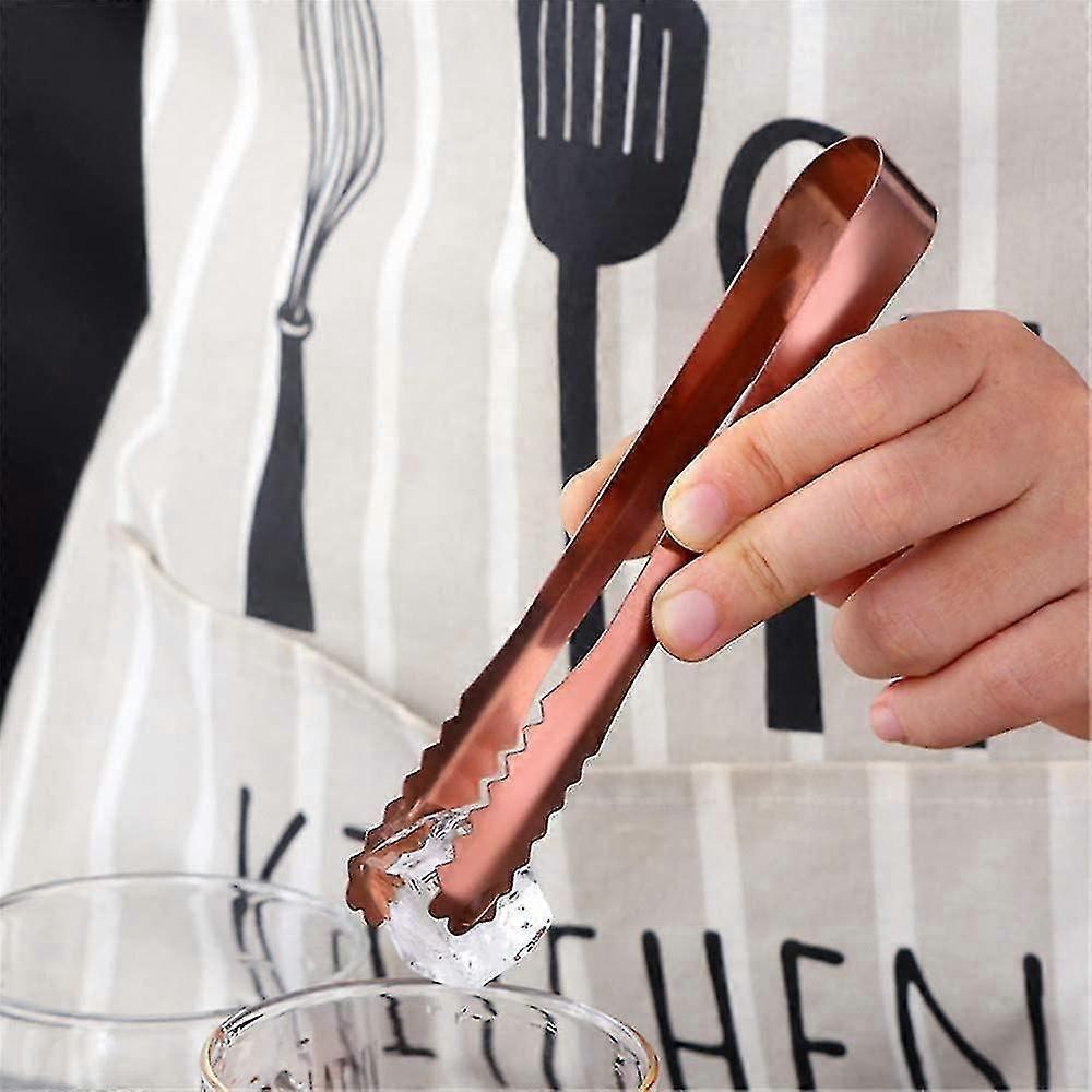Stainless Steel Ice Scoop And Ice Tongs Small, Round Bottom Bar Ice Utility