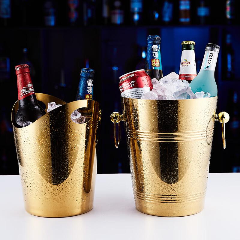 ZISIZ Slanted Champagne Ice Bucket