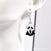 New Cute Cartoon Halloween Earrings Metal Oil Drop Ear Hooks Personalized Fun Stud Earrings Accessories