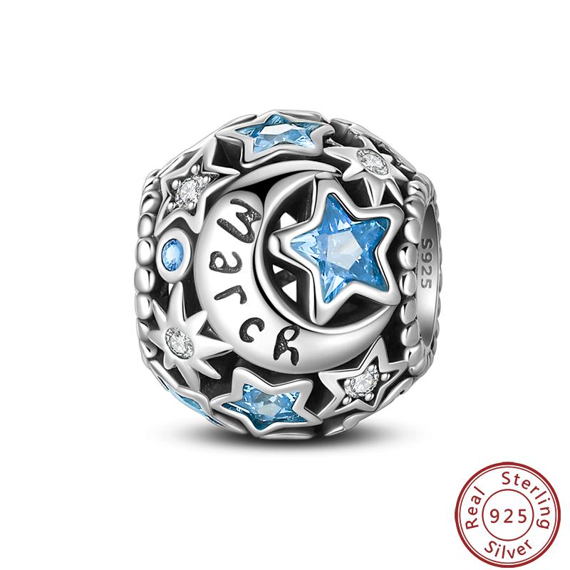 Lucky Copper Craft Birthday Zodiac Series Colorful Shining Zircon Lucky Beads Charms 3Mm Diy Exquisite Jewelry Making