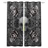 Skull Head Wall Skeleten Hall Window Curtains For the Kids Bedroom Living Room Bthroom Treatments Kitchen Decor Drapes Blinds