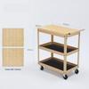 HANDUNYOU 3-Tier Rolling Utility Cart