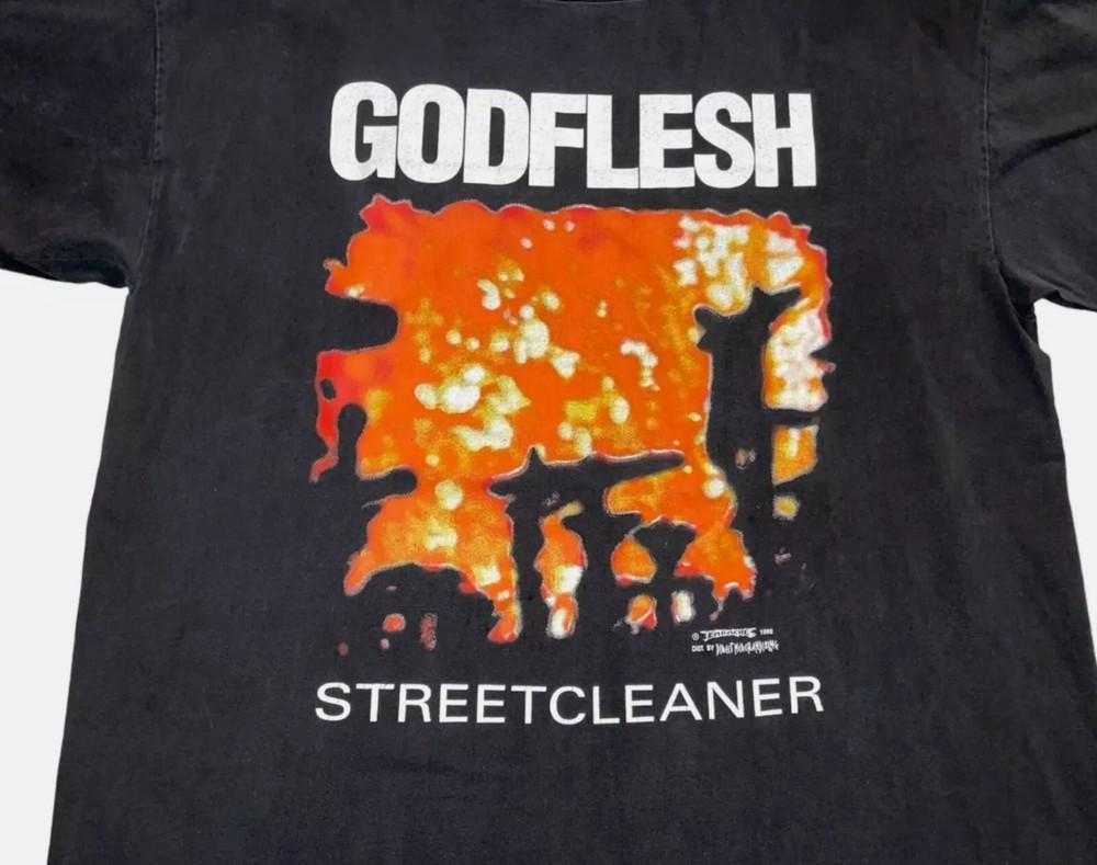 

1990 Godflesh Streetcleaner Short Sleeve Black All Size Shirt 4XL