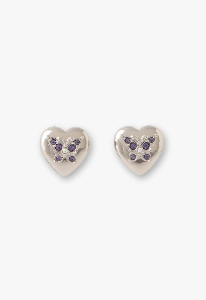 Heart and Butterfly Motif Earrings SAME1483 XV [Anna Sui]