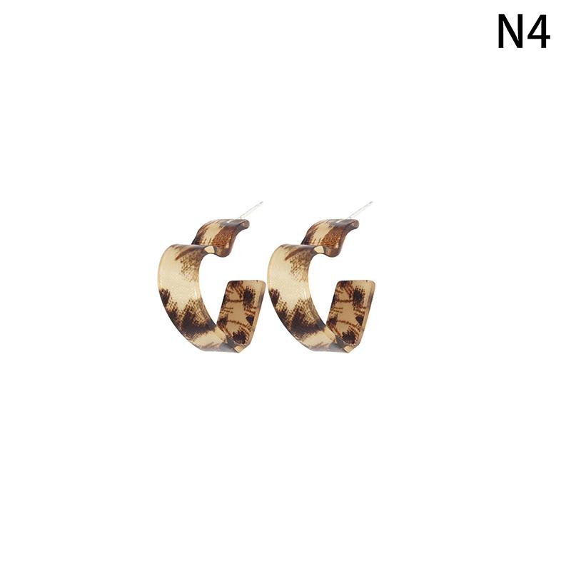 Europe And The United States  Charm Leopard Heart-Shaped Earrings Female Sexy  Girl Party Accessories Holiday Jewelry