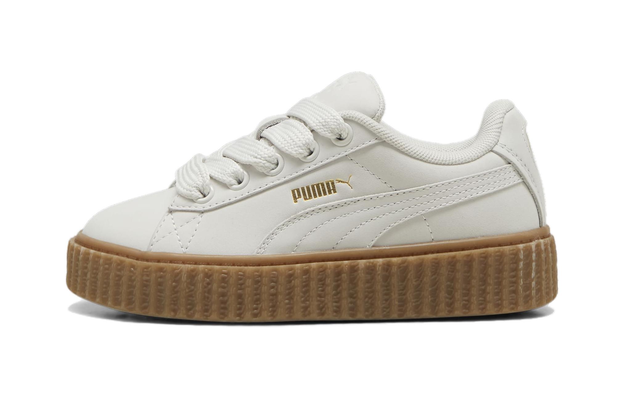 Puma Fenty X Creeper Phatty Little Kid  Earth Tone Pack - Warm White  399867-03 32.5