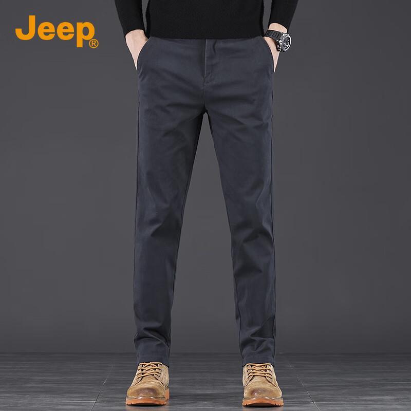 Jeep Men's 2025 Autumn/Winter Casual Straight-Leg Trousers
