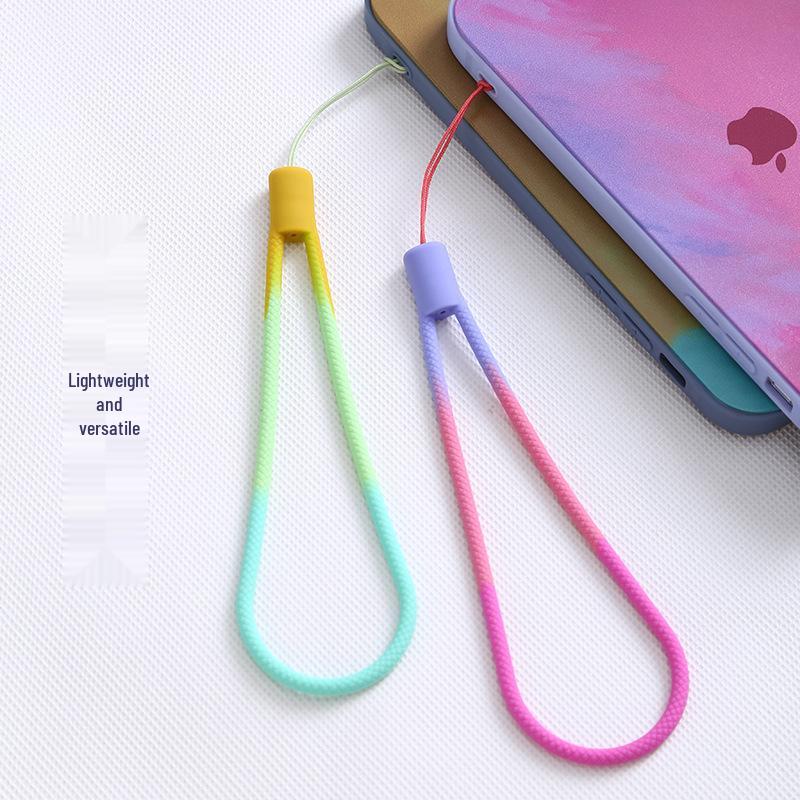 רצועת יד מסיליקון קשת בענן עם טבעת אצבע למניעת נפילה