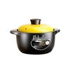 Peirsen Yellow Lid Ceramic Health Stew Pot