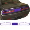 Rear Taillight Lamp Cover Trim Decor Accessories for Dodge Challenger 15+ Purple