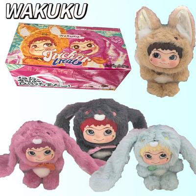 1-6pcGenuine Wakuku Fox And Bunny Trick Treat Series Mystery Box Kawaii Vinyl Doll Plush Toy Kawaii Pendant Collection Toy Gifts