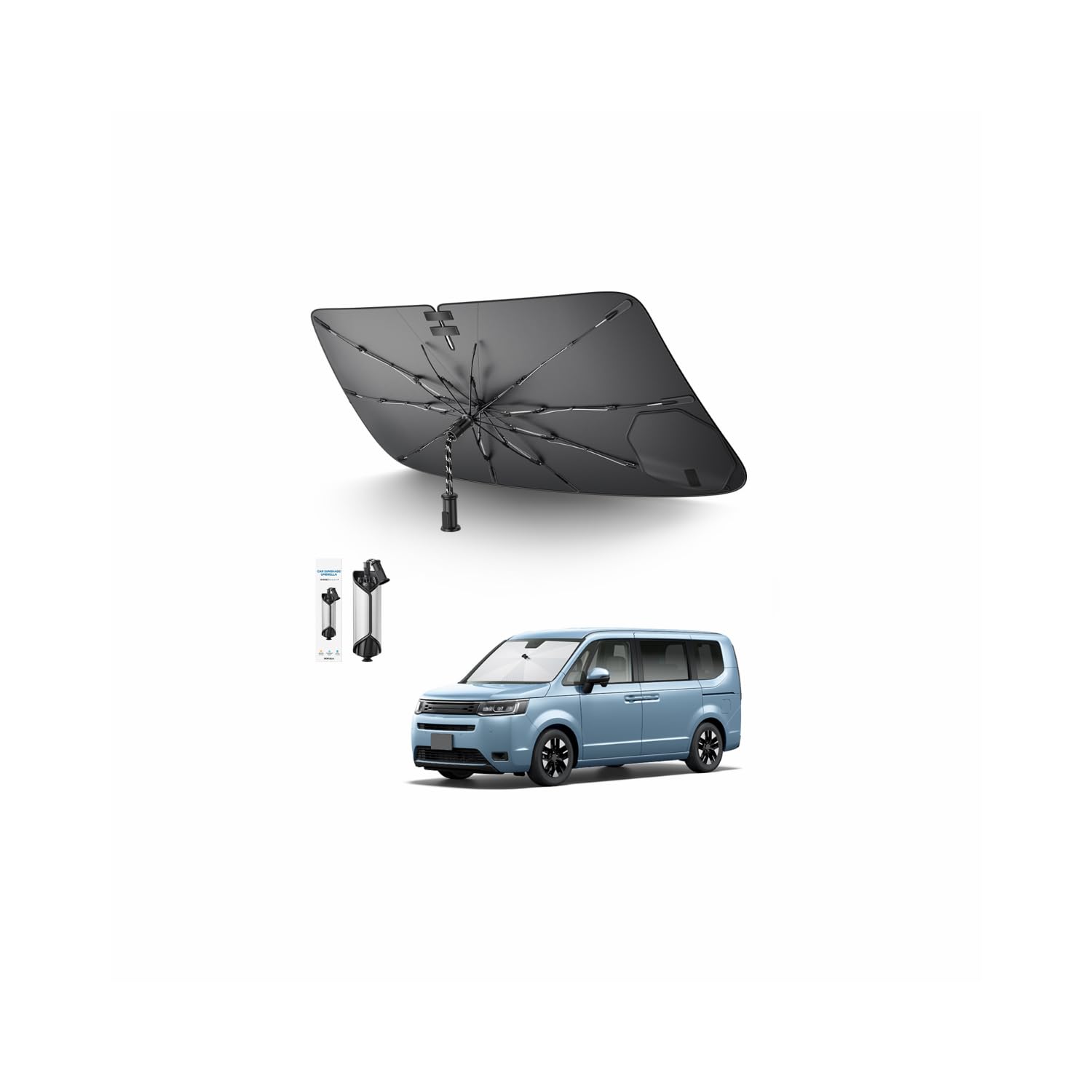 

SKTU for Honda Step Wagon Models Front 2026 Full Sun UV Umbrella Style No Does Not Damage 10 Fiberglass High Perfect Easy Convenient Suction Pad Honda