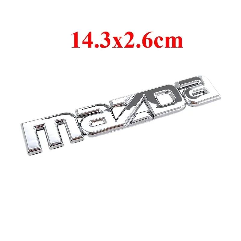 Fit for Mazda CX7 CX-7 Car 19cm Front Emblem 14cm Rear Trunk Badge Sticker Plastic Auto Steering Wheel Badge Accessories