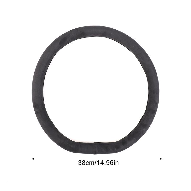 Car Steering Wheel Covers Suede Steering Wheel Cover Wrap Universal 37-38Cm Breathable Steering Covers Car Accessories