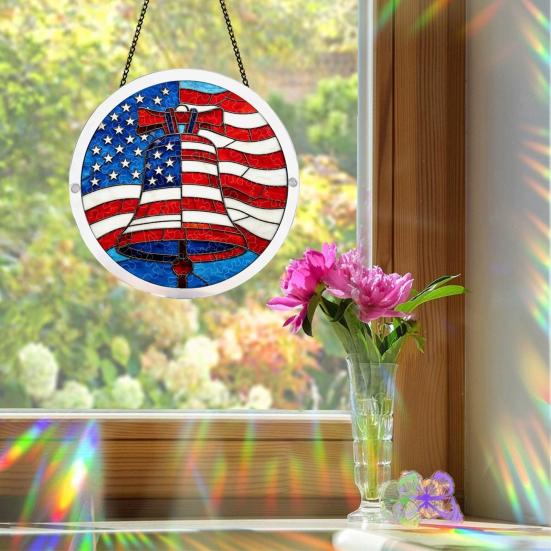 Acrylic Puzzle Suncatcher Window Hanging Ornament Stained Glass Style DIY Jigsaw Puzzle Kit for Home Garden Decor