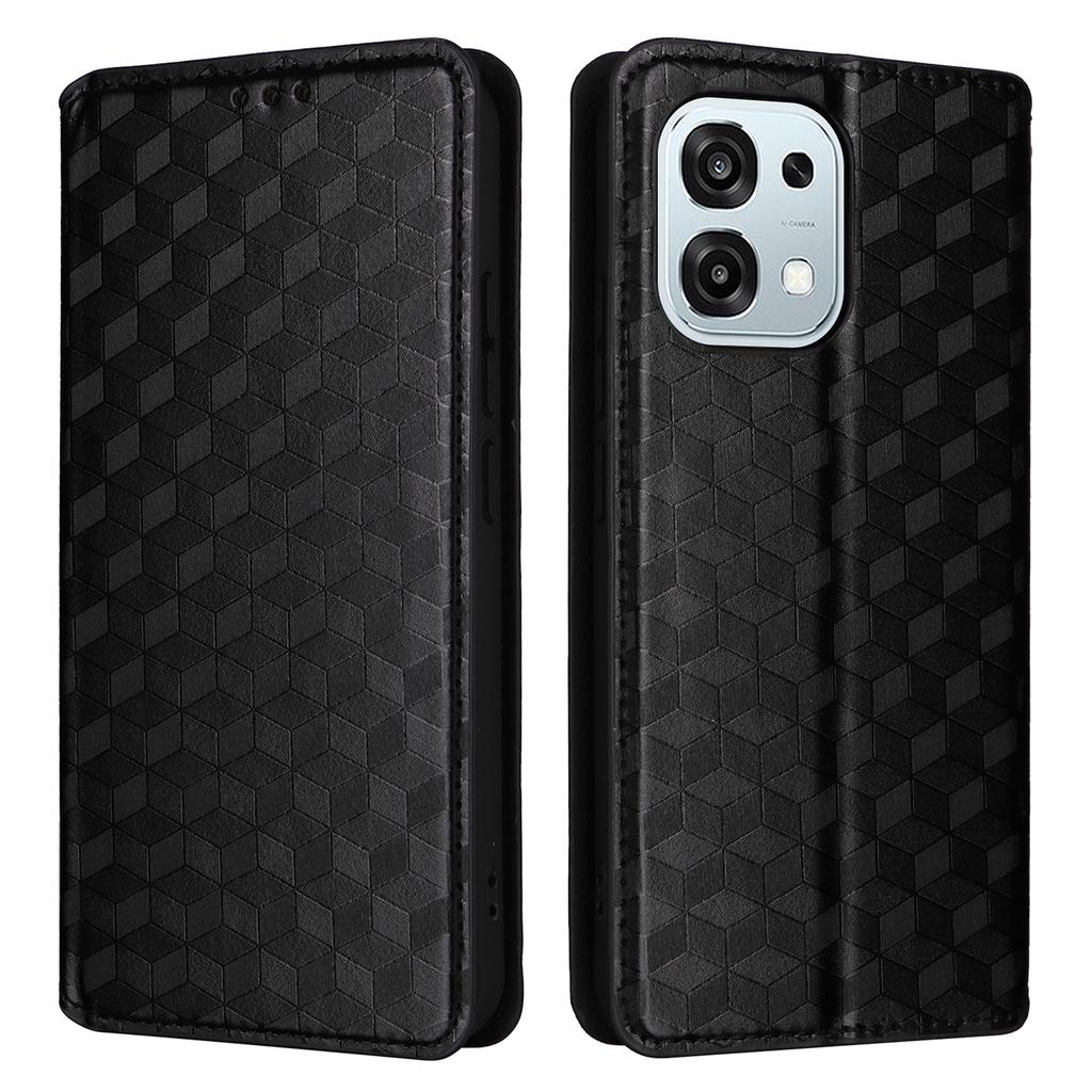 Leather Case for Oppo A6 Pro 4G/A6 Pro 5G/F31 5G Wallet Rhombus Imprinted Phone Cover