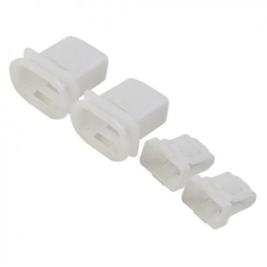 2x Toy/Ota Rear Seat Locking Clip Fastener Clips Car Rear Seat WHITE Pladtic