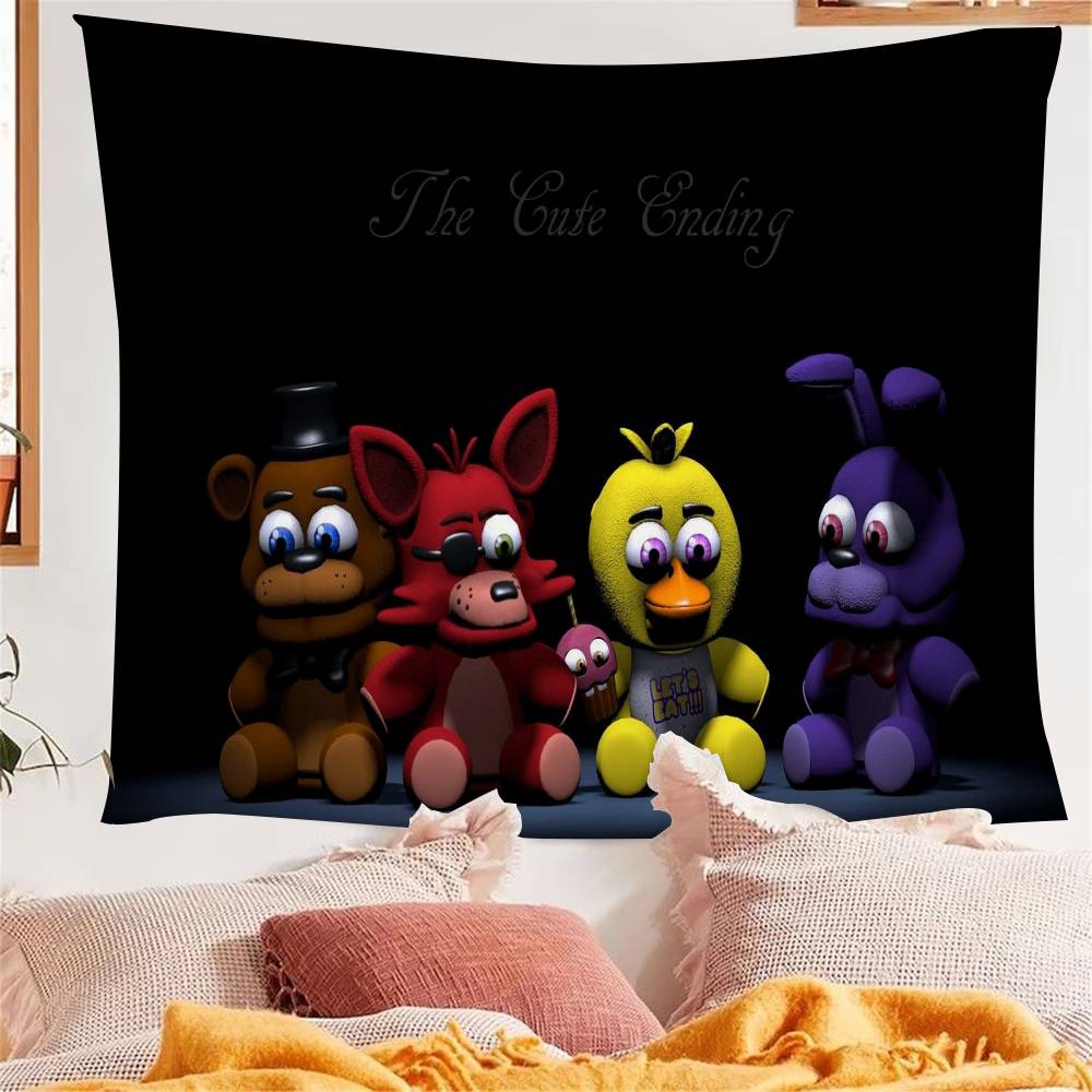 

Movie FFive NNights at FFreddys 2 Anime Tapestry Hippie Flower Wall Carpets Dorm Decor Wall Hanging Home Decor 74x94cm(29x37in)