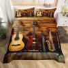 Rock guitar three-piece duvet cover grinding kit digital printing
