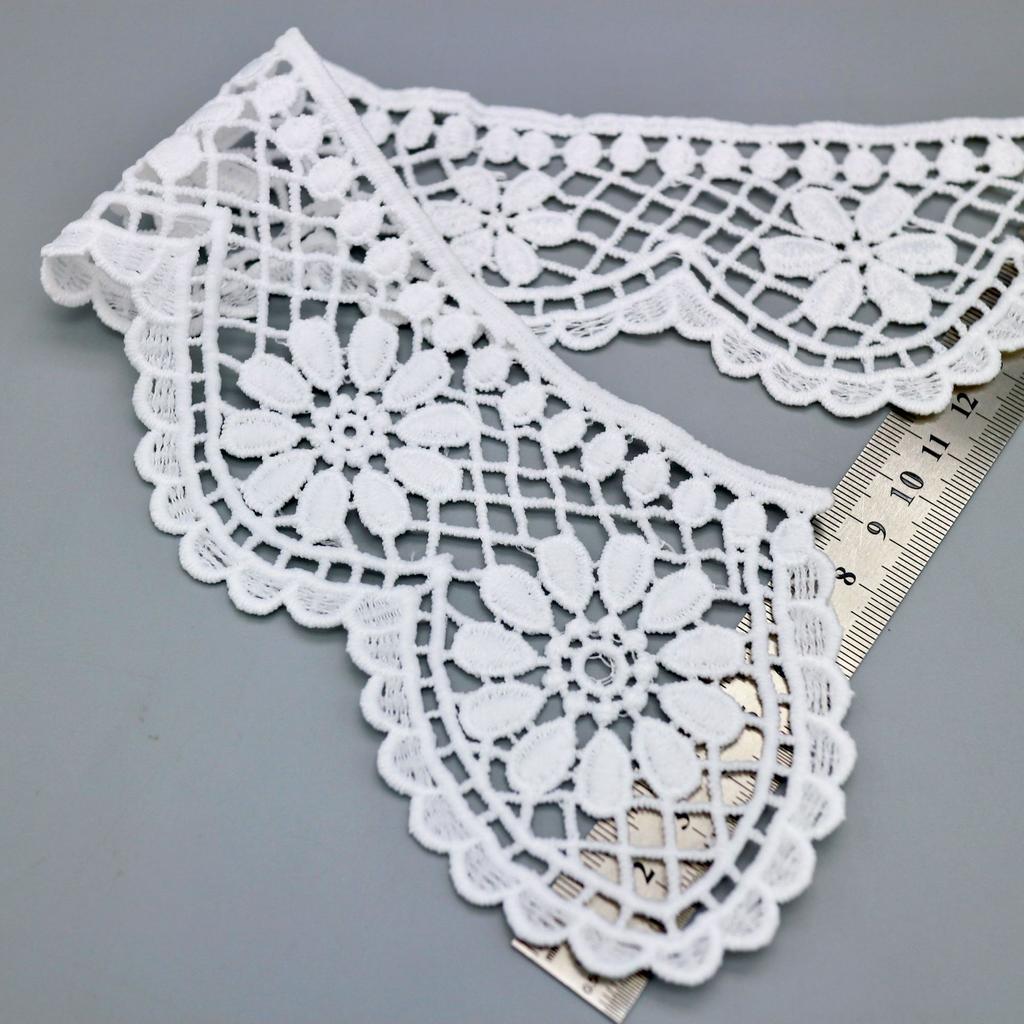 New Milk Silk Water-Soluble Collar, Hollowed-Out Sexy Lace Handmade Collar Women'S Fake Collar Accessories