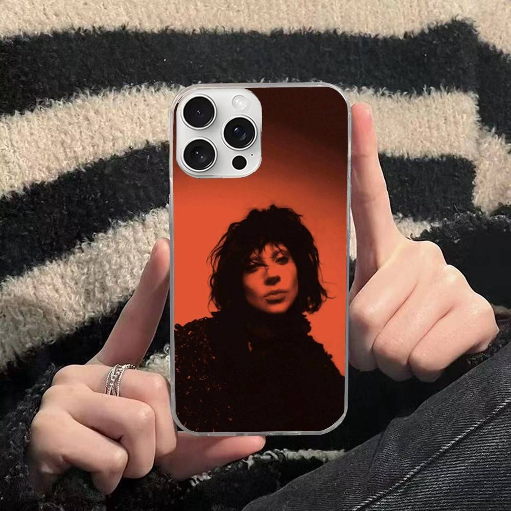 Singer L-Lady Gaga Mayhem Phone Case For iPhone 17 16 15 14 13 12 11 Plus Pro Max Satin Colorful Glossy Surface