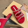 Beautiful Flat Sandals for Women To Wear In Summer 2025 New High-end Beach Flip-flops Sandals