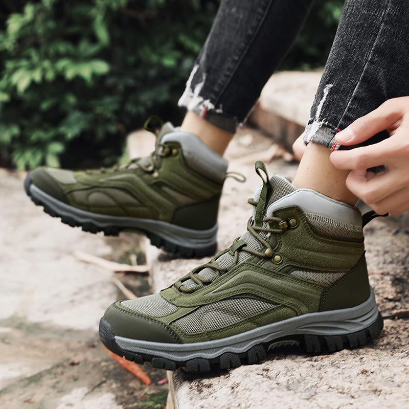 Autumn New Men's Outdoor Hiking Shoes Large Size Youth Lace-up Sports and Leisure Shoes