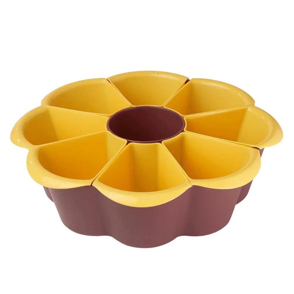 Double-layer Rotating Hot Pot Vegetable Basket 7/9-grid Vegetable Basket