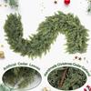 International Bestseller: Christmas Pine Needle Wreath with Realistic Norfolk Pine Branch Vine