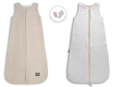 Double-Sided Muslin Sleeping Bag S (4-24 Months) Sand
