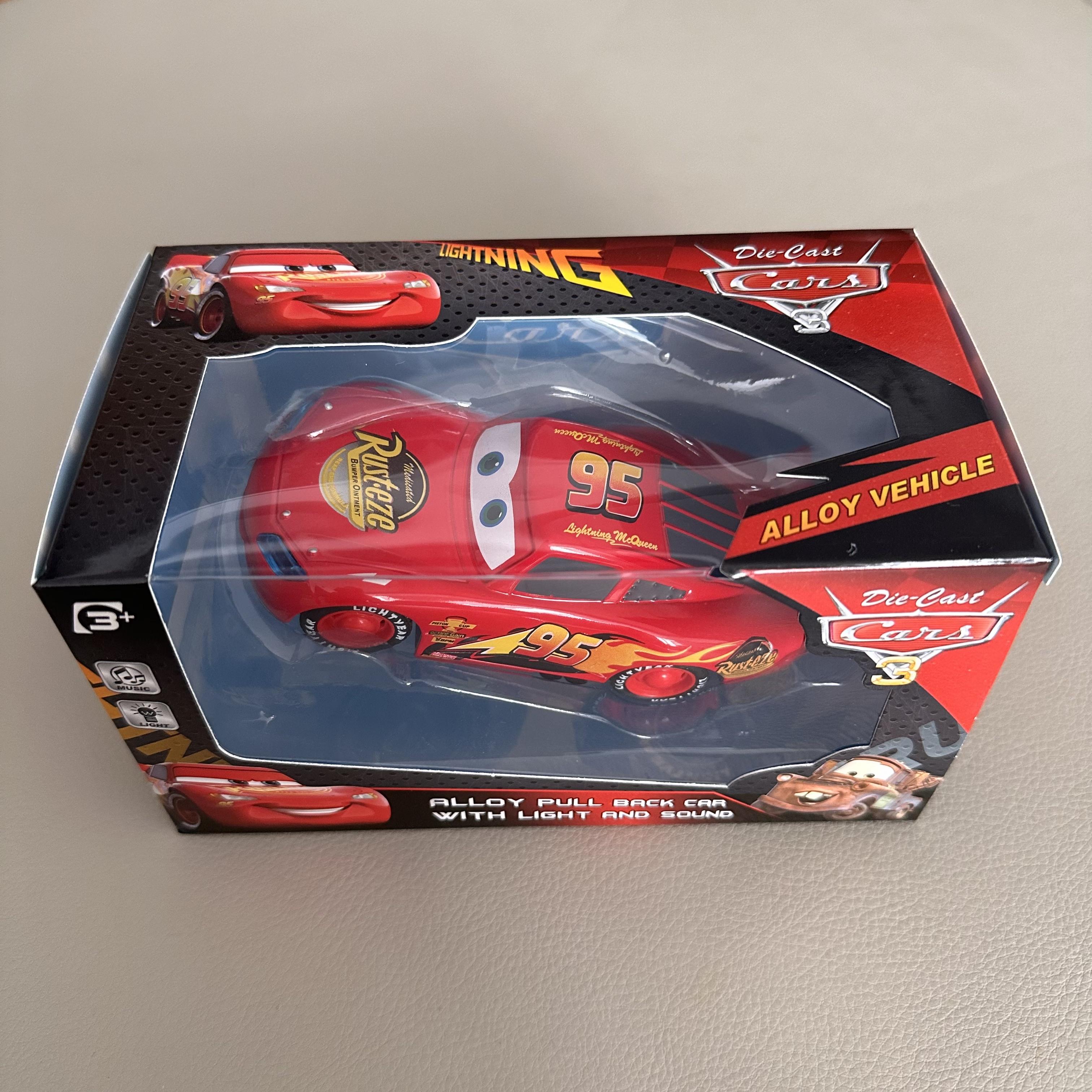 Lightning Mcqueen Cartoon Pixar Original Alloy Car Featuring Light Music Model Mater Pull Back Car Model Collection Children Birth Date Toy