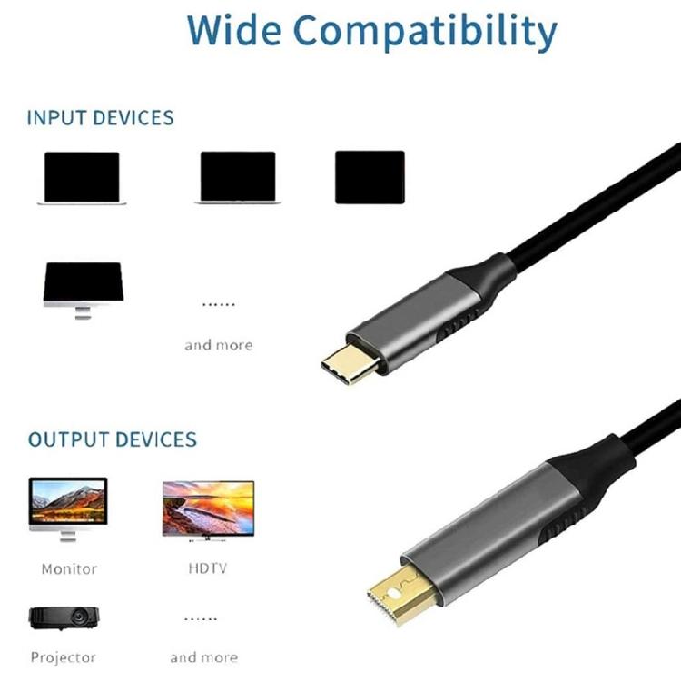 USB C to Mini Cable (USB-C to Cable, USB C to DP Cable